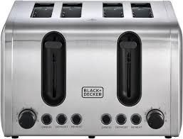 Black And Decker 4 Slice Parallel Slot Ss Toaster Et444-B5