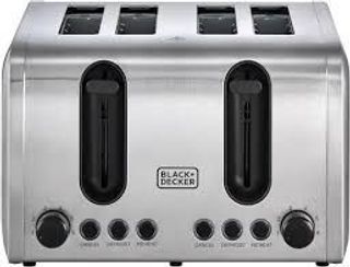 Black And Decker 4 Slice Parallel Slot Ss Toaster Et444-B5