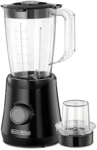 Black And Decker 500W Blender With 1 Grinder Black Bx530-B5