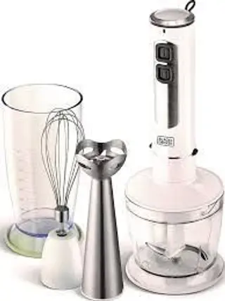 Black And Decker 400W Stick Blender With Chopper & Whisk Sb4000-B5