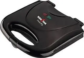 Kenstar Snacky Sandwich Griller, Cut & Seal Plates, 750W, Black