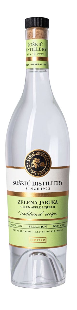 Zelena jabuka liker 0.75l selection