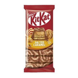Шоколад 99 г Kitkat молочний зі смаком карам. та біла глазур, з вафлею, зі смаком сол. карам. м/уп