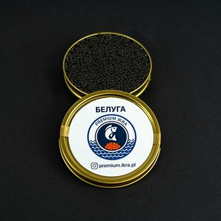 Czarny kawior z bieługi premium - 100g