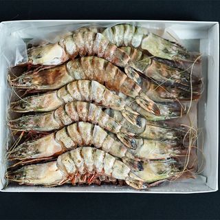 Krewetki Black Tiger 16-20 z głowa (krewetki tygrysie), 800 gram