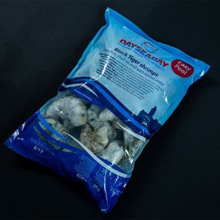 Krewetki Black Tiger 8-12 bez głowy (krewetki tygrysie), 800 gram