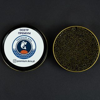 Czarny kawior z jesiotra premium - 100g
