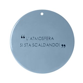 Sottopentola in ceramica blu 20 cm - scritta Quotes