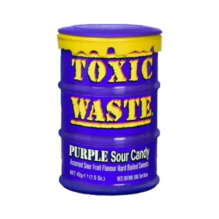 Цукерки жувальні Toxic Waste Фіолетова бочка 42г
