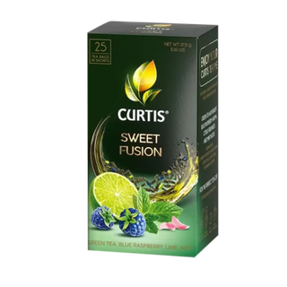 Կանաչ թեյ Սվիթ Ֆյուժն 25 տոպրակ լայմով, կապույտ ազնվամորի և անանուխ Կուրտիս