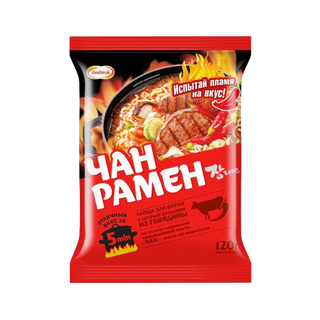 4607065580919 სწრაფი მომზადების ლაფშა ჩანრამენ საქონლი ცხარე დოშირაკი/დოშირაკი/120გრ