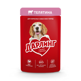 ძაღლის სველი საჭმელი ხბოს ხორცით /დარლინგ/ 75გ