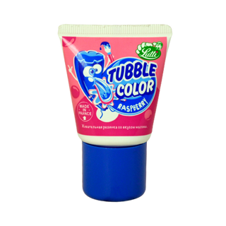 Tube de chewing gum à la framboise Tubble Color 35g - LUTTI