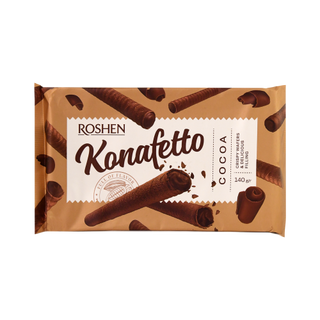 Palitos de Wafle con Relleno de Cacao "Roshen Konafetto" 140g