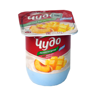 იოგურტი ჩუდო ატამი-მანგო 2,5% 115გ
