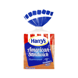 Хлеб для сэндвичей Harry's пшеничный 470г- 6040