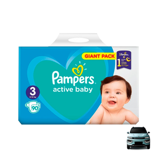 Pampers active baby-dry pelene 4-9kg 90kom