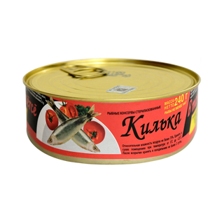 თევზ კონს კილკა ტომატ 240გრ ბრივაისი