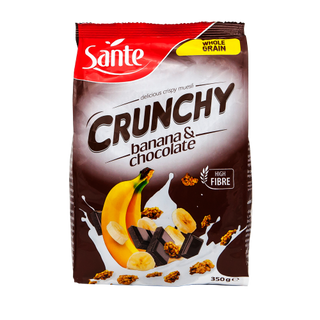 მიუსლი ხრაშ ბანანი. შოკოლ 350გრ სანტე