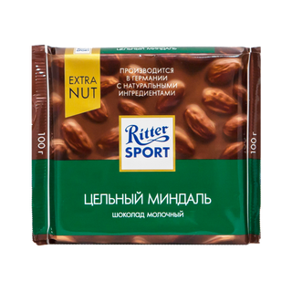 Chocolat aux Amandes - Le paquet de 100g - Ritter Sport