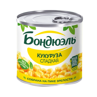 "Bonduelle"- კონსერვირებული სიმინდი 425 გრ.