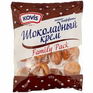 Маффины мини Kovis шок. крем 470г