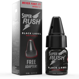 SUPER RUSH Black Label 10ml + Adapter