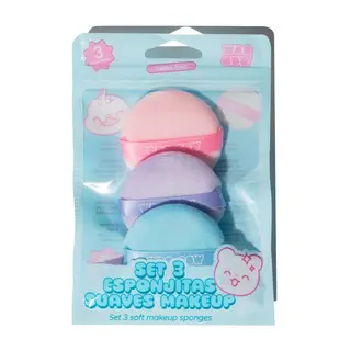 Set 3 Esponjitas Suaves Make Up - Woo oow - Suave