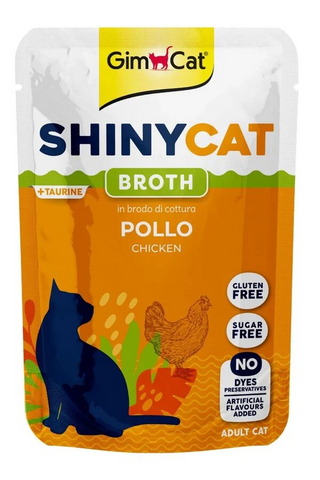 Gimcat Aliment Humide Chat Shinycat Sachet pour chat adulte poulet 70g