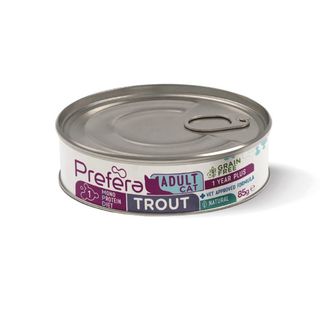 Prefera monoproteina pisică adult- trout/pastrav 85 gr