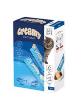M-PETS - CREAMY კატის  სასუსნავი კრემი,  თინუსი & კრევეტები - 375გ/25ც