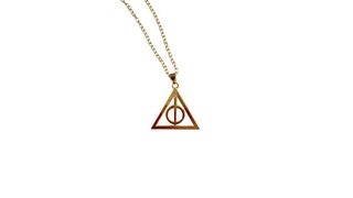 სიკვდილის საჩუქრების მბრუნავი ყელსაბამი - ოქროსფერი