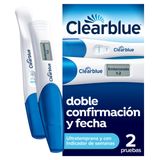 Clearblue Prueba de Embarazo Ultratemprana + Test de Embarazo con Indicador de Semanas (Pack 2 Uds)