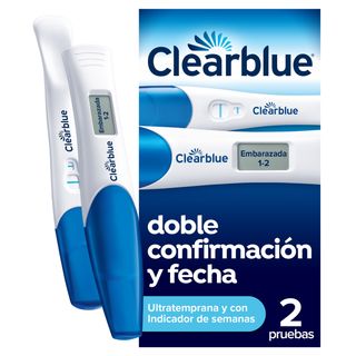 Clearblue Prueba de Embarazo Ultratemprana + Test de Embarazo con Indicador de Semanas (Pack 2 Uds)