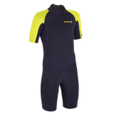 Neopreno corto surf / shorty Niños agua cálida 1,5mm 100 azul/verde.6 AÑOS Azul