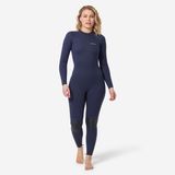 Neopreno Surf Mujer agua cálida Olaian 100 Azul Marino 2/2 mm..XL Azul