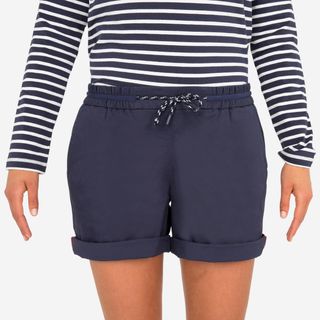 Pantalón Corto Vela Sailing 100 Mujer Azul Marino.L Azul