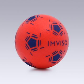 Balón Fútbol Espuma Imviso talla 1 Rojo.1 Naranja