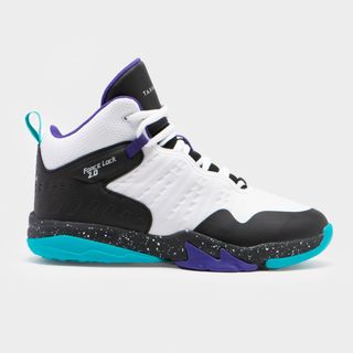 ZAPATILLAS DE BALONCESTO NIÑO NIVEL PERFECCIÓN   SS500H NEGRO VIOLETA.36 Verde