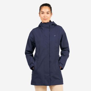 Chaqueta Impermeable Mujer Sailing 500 azul marino.4XL Azul