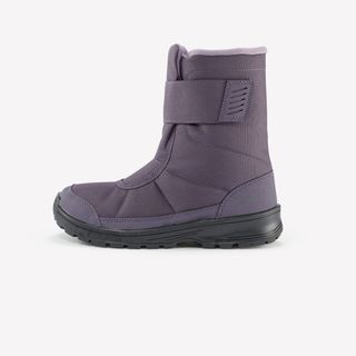 Botas de nieve y apreski impermeables con velcro Niños 24 38 Quechua SH100.28 Morado
