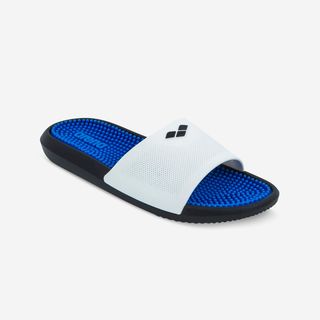 Chanclas piscina Adulto Arena pala antideslizante blanco azul.46 Azul