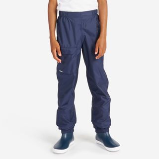 Sobrepantalón Vela Sailing 100 Niños Azul Marino Impermeable.123 130cm 7 8A Azul