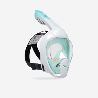 Máscara Snorkel Easybreath Niños XS (6 10 Años) sin bolsa Verde Aguamarina.Talla única Gris