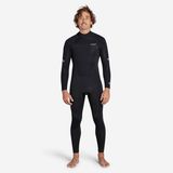 Neopreno surf Hombre agua fría 4/3mm 500 negro.XS Negro