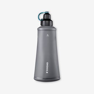 Cantimplora filtrante flexible y compresible 1 litro MT900.Talla única Gris