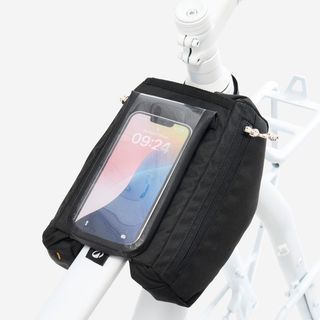 Bolsa Cuadro Bicicleta ACTV 100 Negro Smartphone 2x1 l.Talla única Negro