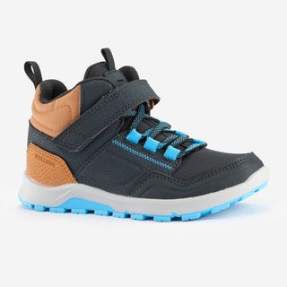 Botas de montaña y trekking perlantes con velcro Niños 28 34 Quechua NH500.33 Gris