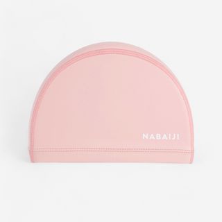 Gorro de Natación tela niños revestido silicona Rosa.S 53 56cm Rosa