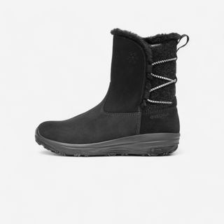 Botas de nieve y apreski impermeables de piel Mujer Quechua SH500.41 . Negro